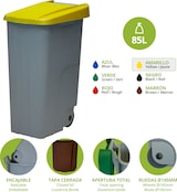 thumbnail of Contentor de resíduos Reciclo fechado 85 litros. Cor Amarelo.