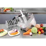 thumbnail of METRO PROFESSIONAL Coupe-légumes GVC1002, Aluminium/Inox, 25,76 x 64,26 x 55,34 cm, 550W, 230V, 290 t/min, incl.5 lames en acier inoxydable, argenté
