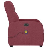 thumbnail of vidaXL Massagesessel Elektrisch Weinrot Stoff