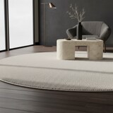 thumbnail of Teppich Flur Einfarbig Elegant Waschbar Strapazierfähig Schlafzimmer Schadstoffgeprüft Rund Creme 200x200 cm – CIMA von Kadima Design