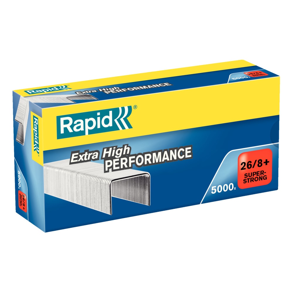 Rapid , 5000 agrafes SuperStrong 26/8+, Capacité 50 feuilles, 2486220