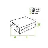 thumbnail of MONOUSO - Gebäck Box weiß 17,5x11,5x4,7cm 250g (360 Stück)