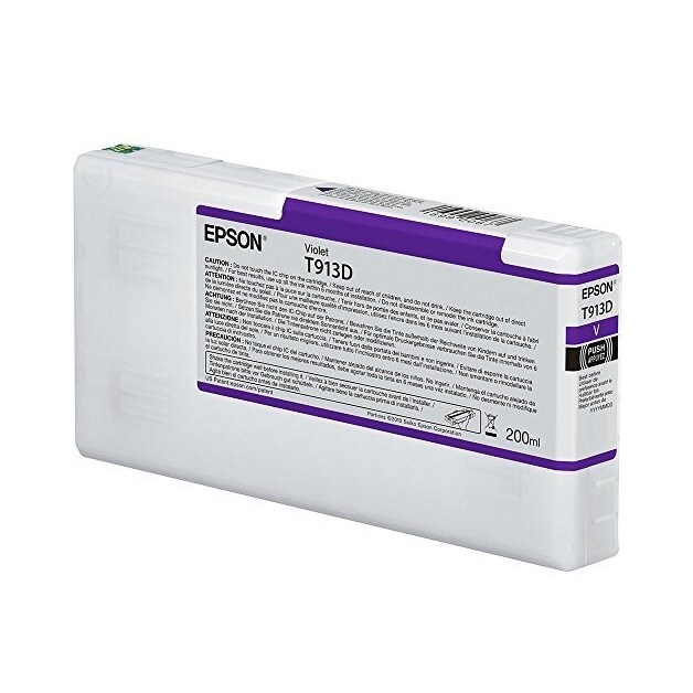 Epson T913D 200 ml violett Original Tintenpatrone für SureColor SC-P5000 Violet Spectro