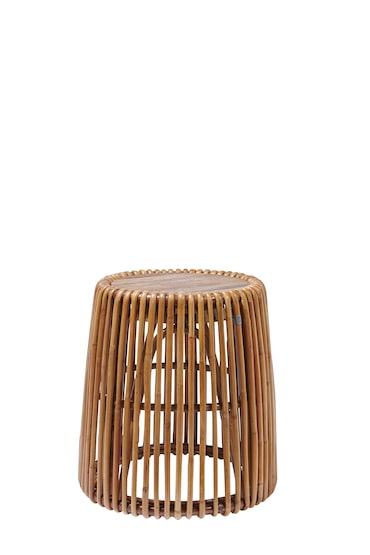 SIT Möbel mesa auxiliar Tom Tailor | con tapa de teca | ratán | A 50 x P 50 x A 53 cm | 05344-01 | serie RATTAN