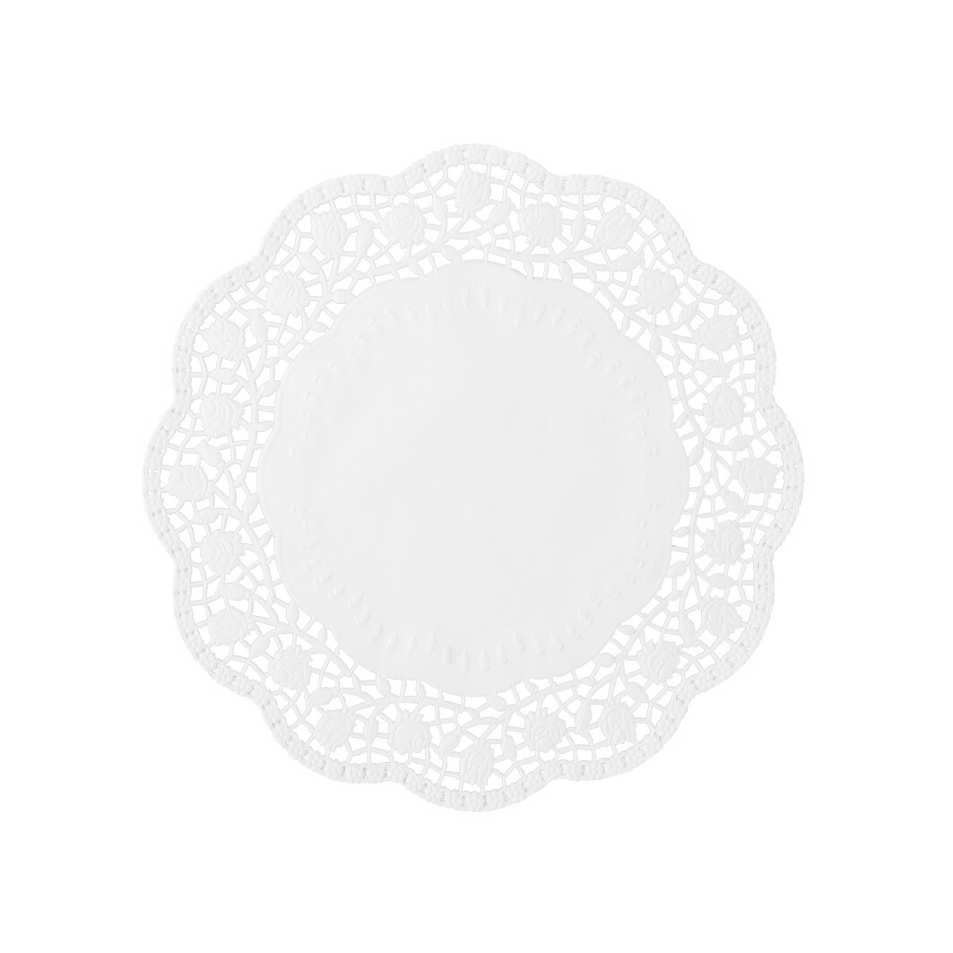 Demmler Tortenspitzen - Ø 36 cm - Tortenunterlage - in weiß - 100 Stück - Made in Germany