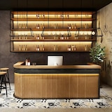 thumbnail of 【Muhei150cm】Bartheke Empfangstheke Empfangstresen Bartisch Ladentheke Verkaufstheke Kassentheke Theke