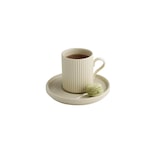 thumbnail of APS Schotel THE GRID 6-delige-set - porselein, Ø 16 cm, zandkleurig, stapelbaar