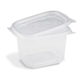 thumbnail of 50x Feinkostbecher mit fixem Deckel Ripboxx Tiny klar PP 127x108x86mm 500ml