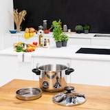thumbnail of Kitchen Move Edelstahl-Schnellkochtopf mit Bügel CLASSIQUE Ø22cm 6L Edelstahl Silber