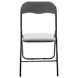 thumbnail of Set van 2 klapstoelen Felix grijs/zwart