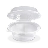 thumbnail of 25x Salatschalen klar mit angehängtem Domdeckel 2200ml PP