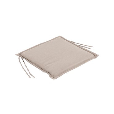 Cojín para sillas de jardín Olefin color Marrón tostado, Tamaño 40x42x4 cm, No pierde color, Desenfundable