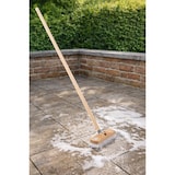 thumbnail of Schrubber 22cm Breit Schrubberbürste Borsten ppn-weiß Scheuerbürste mit Stiel Holzstiel Haushaltsschrubber Holz