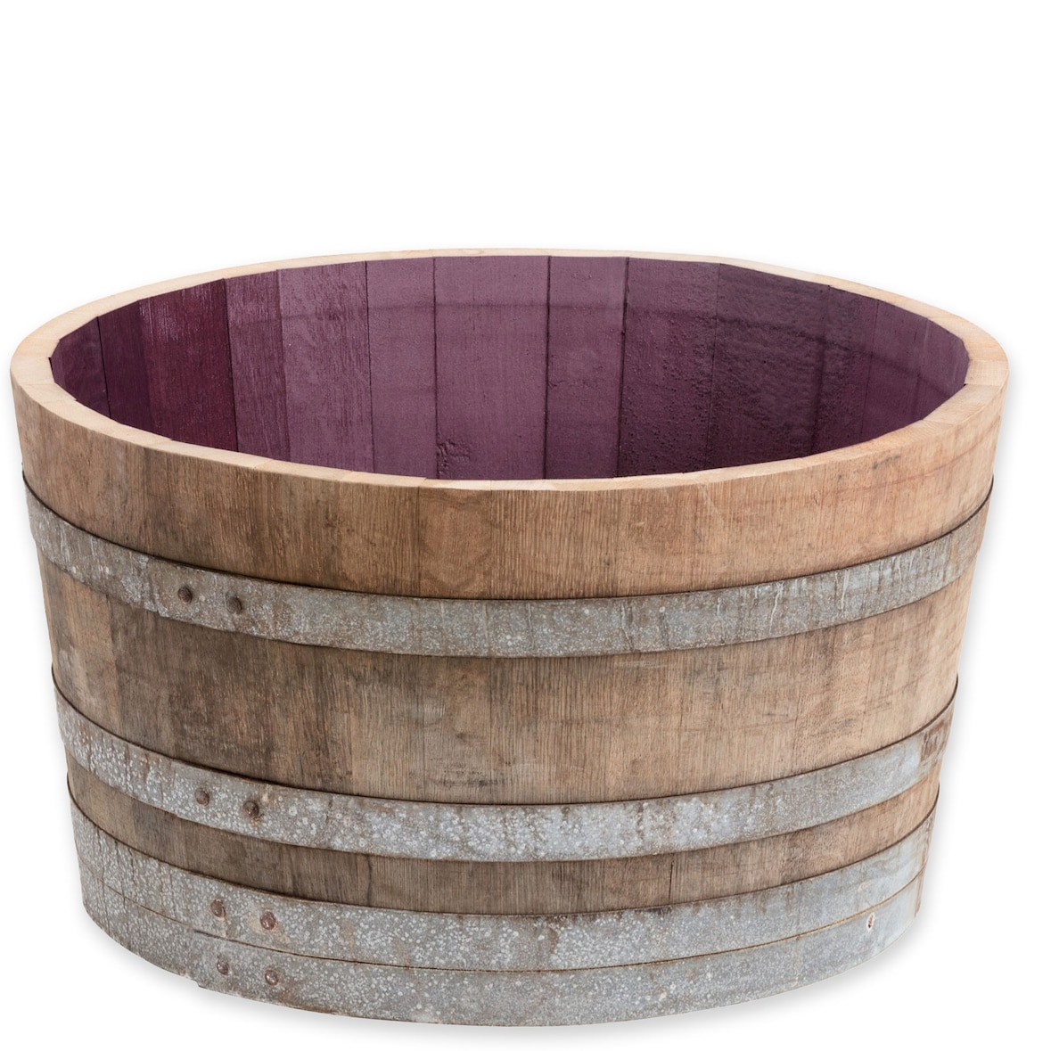 D 70cm - Halbiertes Weinfass  - D70cm H40 100L Inhalt