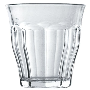 de 6 vasos Picardie 9 cl - Caja redonda de cristal transparente Duralex