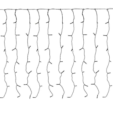 WellHome - Tenda luminosa con 400 luci LED bianco caldo 300x100cm