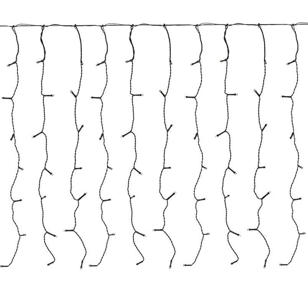 WellHome - Tenda luminosa con 400 luci LED bianco caldo 300x100cm