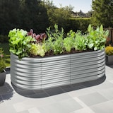 thumbnail of tectake Letto rialzato Flormma, 942l, zincato, 200x100x60cm 200 x 60 x 100 cm Argento