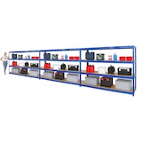 thumbnail of PROREGAL Mega Deal 3x Étagère charge lourde DINO | HxLxP 180x240x60cm | 450kg par niveau | Bleu | Lot d'étagères robustes de Garage Atelier Cave
