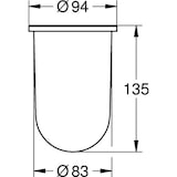 thumbnail of Grohe Ersatzglas ESSENTIALS daVinci sati