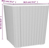 thumbnail of vidaXL Gartentisch mit Abnehmbarer Tischplatte Hellbraun Polypropylen