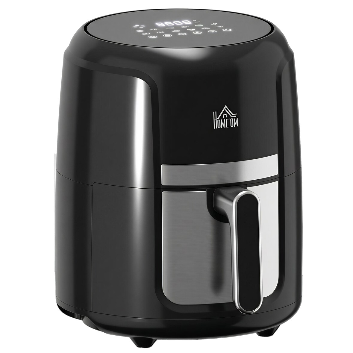 Freidora sin Aceite 4L Freidora de Aire Caliente 1300W con 12 Programas Pantalla LED Táctil Temperatura Ajustable Temporizador y Cesta Antiadherente