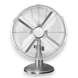 thumbnail of Ventilatore da tavolo da appoggio in acciaio old style inclinazione regolabile diametro 40 cm