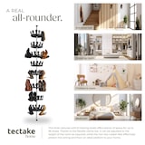 thumbnail of tectake Carrusel para zapatos 26,5x100-300cm, sitio para 48 pares de zapatos 300 x 26,5 cm Negro