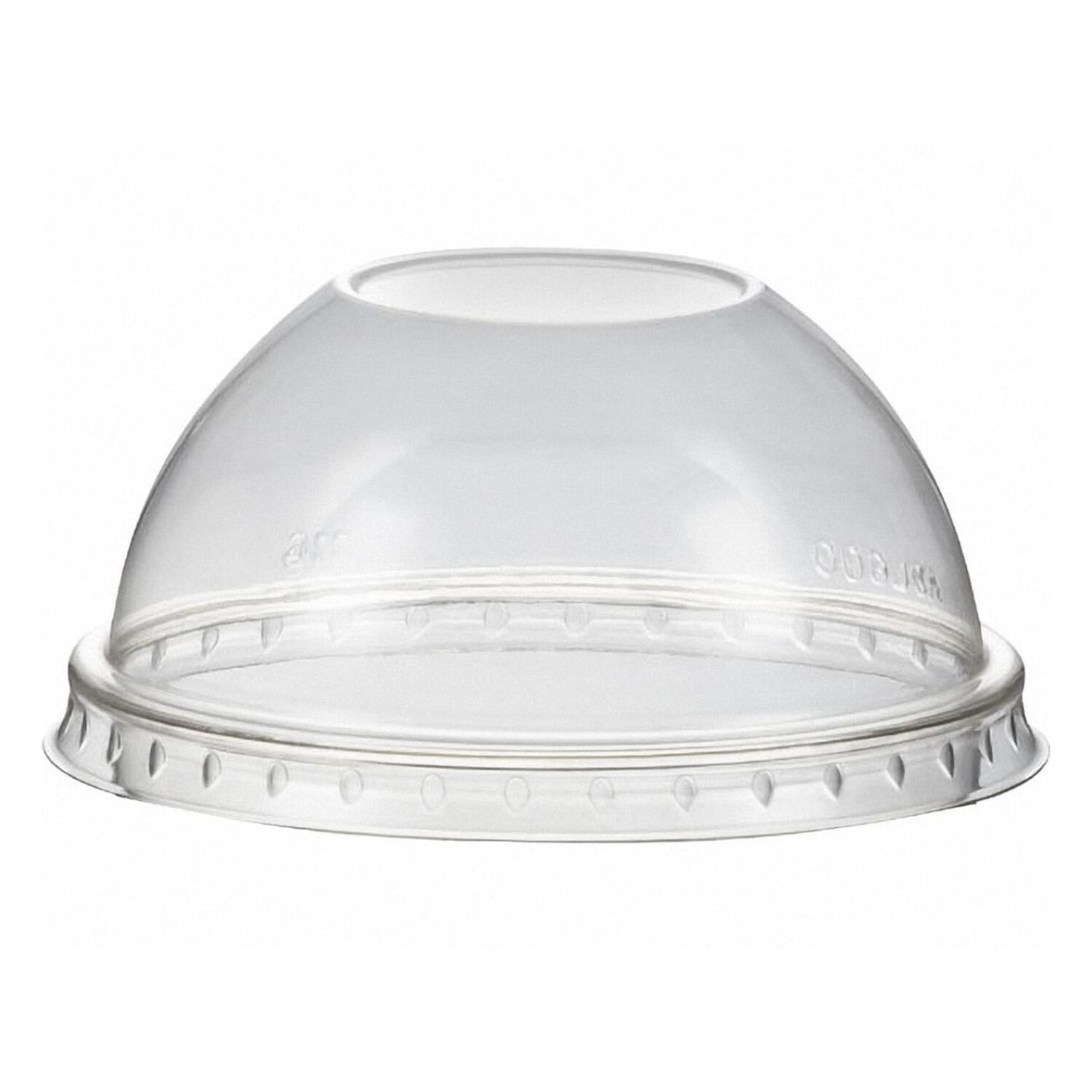 100x Domdeckel für PET-Trinkbecher Smoothies- Dessertbecher O78mm