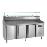thumbnail of Table à pizza avec module pour garniture  PT1300 + GVC38-200