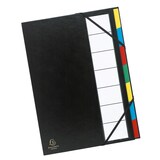 thumbnail of Exacompta Ordnungsmappe mit festem Deckel 3mm, Gummizug und dehnbarem Faltenrücken, 7 Fächer, Ordonator, für Format DIN A4