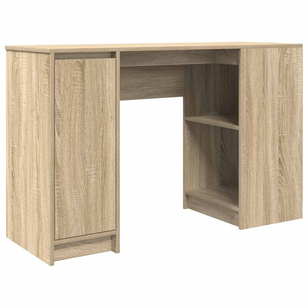Scrivania in rovere Sonoma 120x42x76 cm in derivati \u200b\u200bdel legno Modello Vega Master Focus