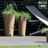 thumbnail of Prosperplast - Erdgrün farbeer Blumentopf mit Reservoir, FURU-Kollektion - 30 x 30 x 57,5 ​​cm, 15 l Fassungsvermögen