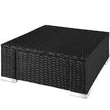 thumbnail of tectake Wicker hocker - zwart / grijs - 405091