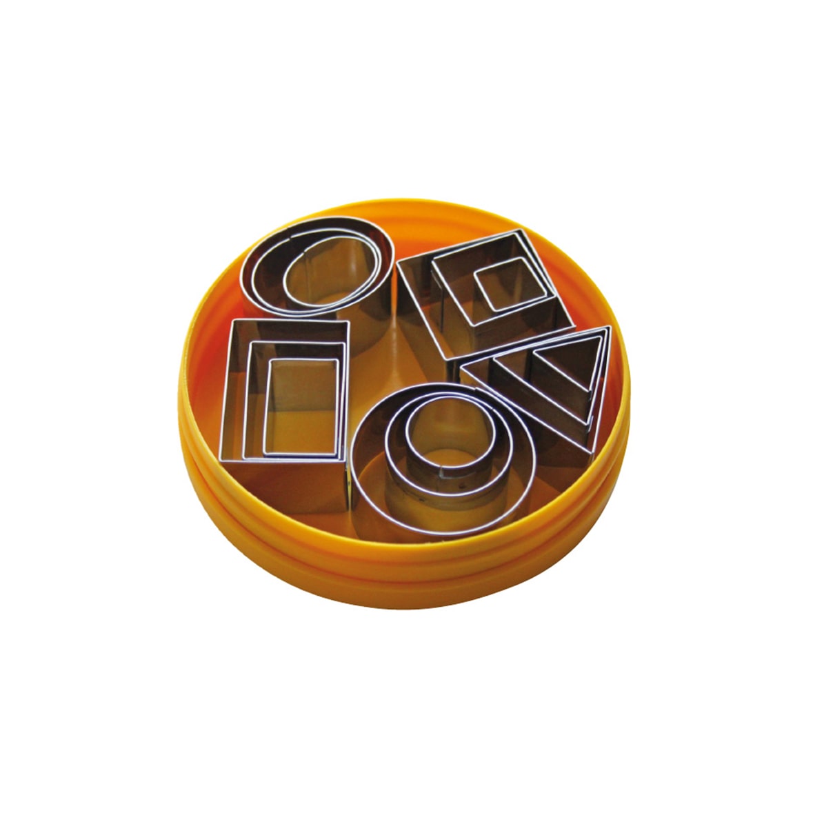 Schneider - Dekor-Ausstecher im Satz "Geometrie", 15-tlg., Edelstahl