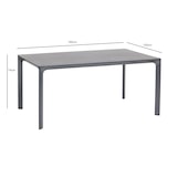 thumbnail of Tarrington House Mesa de exterior Kiava, alumínio/vidro, 160 x 100 cm, retangular, cinzento
