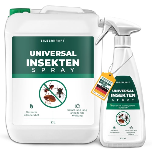 Universal Insektenspray: 2 L Kanister + 500 ml Sprayflasche