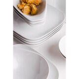 thumbnail of KAHLA 150625A90015C Elixyr Tafelservice 12tlg. |eckiges Geschirrset füt 6 Personen aus Porzellan