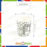 thumbnail of DayBays 50 Stk. Kaffeebecher 4oz/120ml Ø6cm " Coffee To Go Becher " Pappe mit PE-beschichtet