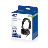 thumbnail of ACT AC9300 Hoofdtelefoon | Stereo | Opvouwbaar | 3,5mm Audio-aansluiting | Zwart