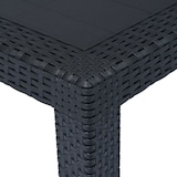 thumbnail of vidaXL Gartentisch Anthrazit 220x90x72 cm Kunststoff Rattan-Optik