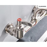 thumbnail of ALEX |Catering grifo monomando de pared plata| grifo cocina profesional acero inoxidable largo y plano | grifo restaurante pared caño recto