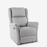 thumbnail of Poltrona relax reclinabile manuale con poggiapiedi in tessuto Hope - Grigio chiaro-SR111010FGC