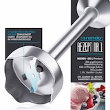 thumbnail of Arendo - Stabmixer, 1000 W, Edelstahl Pürierstab in rot, Handmixer mit Becher, stufenlose Regelung