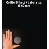 thumbnail of AVERY Zweckform Transparente Etiketten, 60 mm, rund