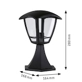 thumbnail of Paulmann Borne lumineuse Classic Curved  IP44  280mm  max. 12W  230V  Clair#Noir E27 Matière plastique 94393