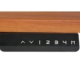 thumbnail of Schreibtisch HWC-D40, Computertisch, 120° elektrisch höhenverstellbar ~ natur, weiß