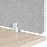 thumbnail of Schreibtisch Trennwand Noisy mit abgerundeten Ecken - 130 x 40 cm, grau