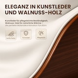 thumbnail of Sedia da ufficio Varel Noce/bianco