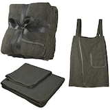 thumbnail of Sauna Set 3-Teilig Frottee Saunakilt Sarong Saunatuch Damen dunkelgrau